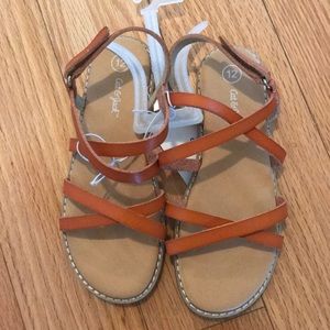 Cat & Jack Cognac/Nabyn Sandals Size 12
